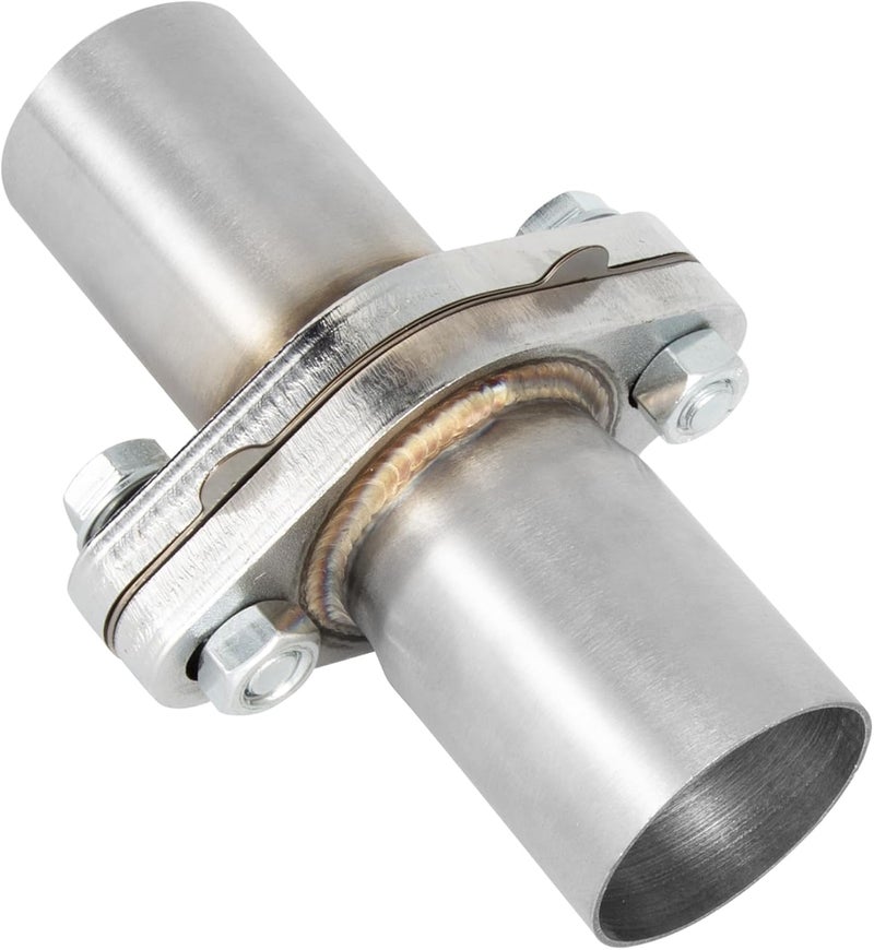 SVULK Exhaust Flange Repair Pipe Kit, 1.75" ID/45mm to 1.75" OD with Stainless Steel Gasket Pipe and 2 Bolt, Quick Fix Flange Pipe Joint, Universal Fitment - Image 1